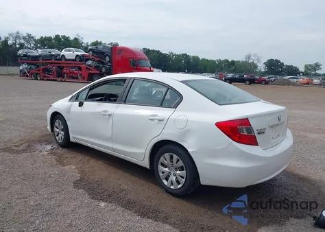 2012 Honda Civic Lx из США, поврежденный, VIN 19XFB2F51CE030039